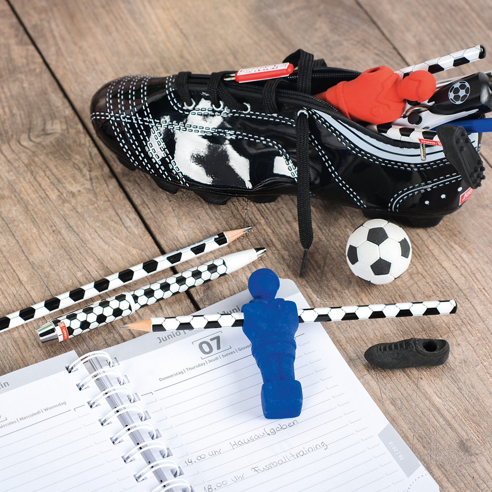 BRUNNEN Bleistift mit Radiergummi "Fußball"