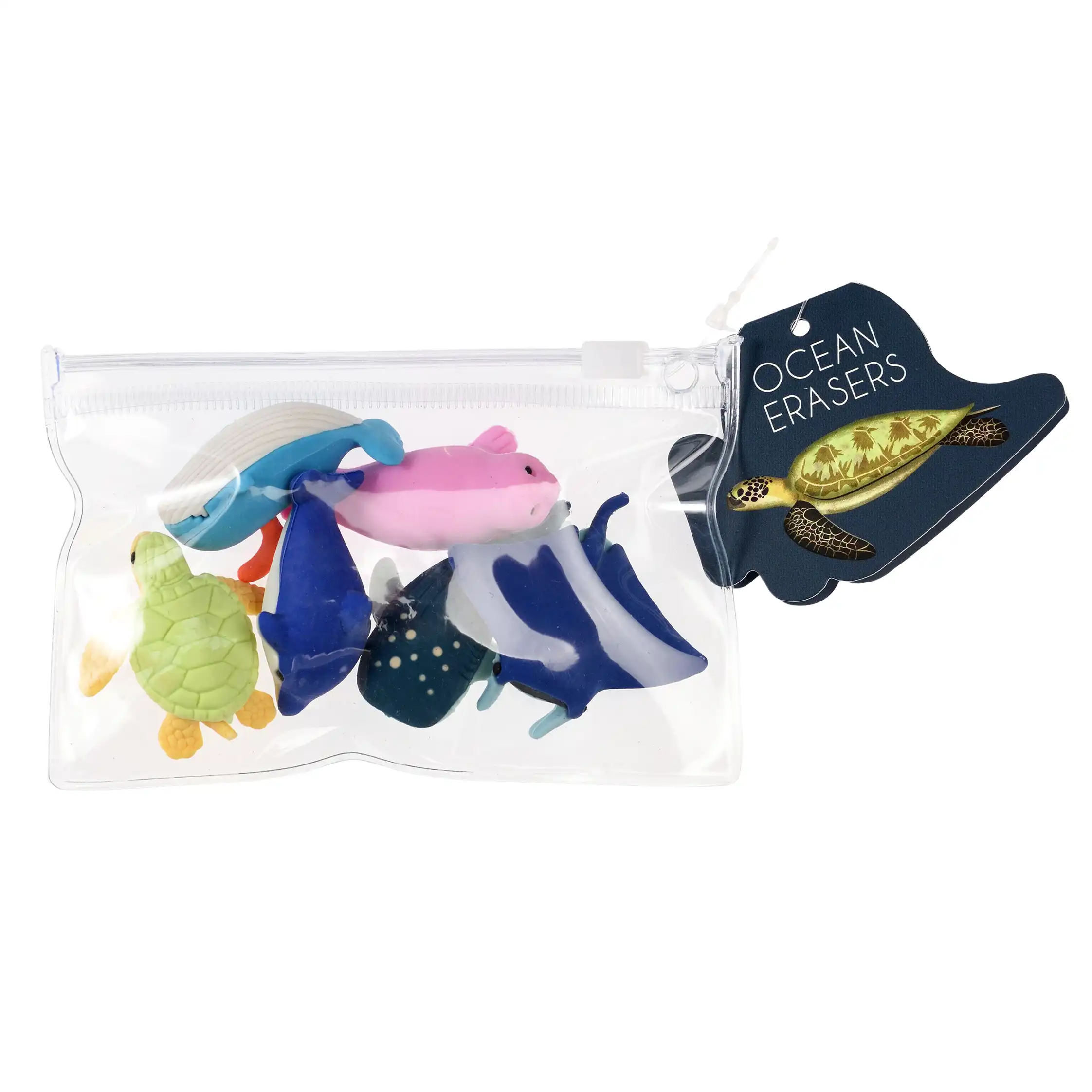 Radiergummi 6er-Set Meeres-Tiere