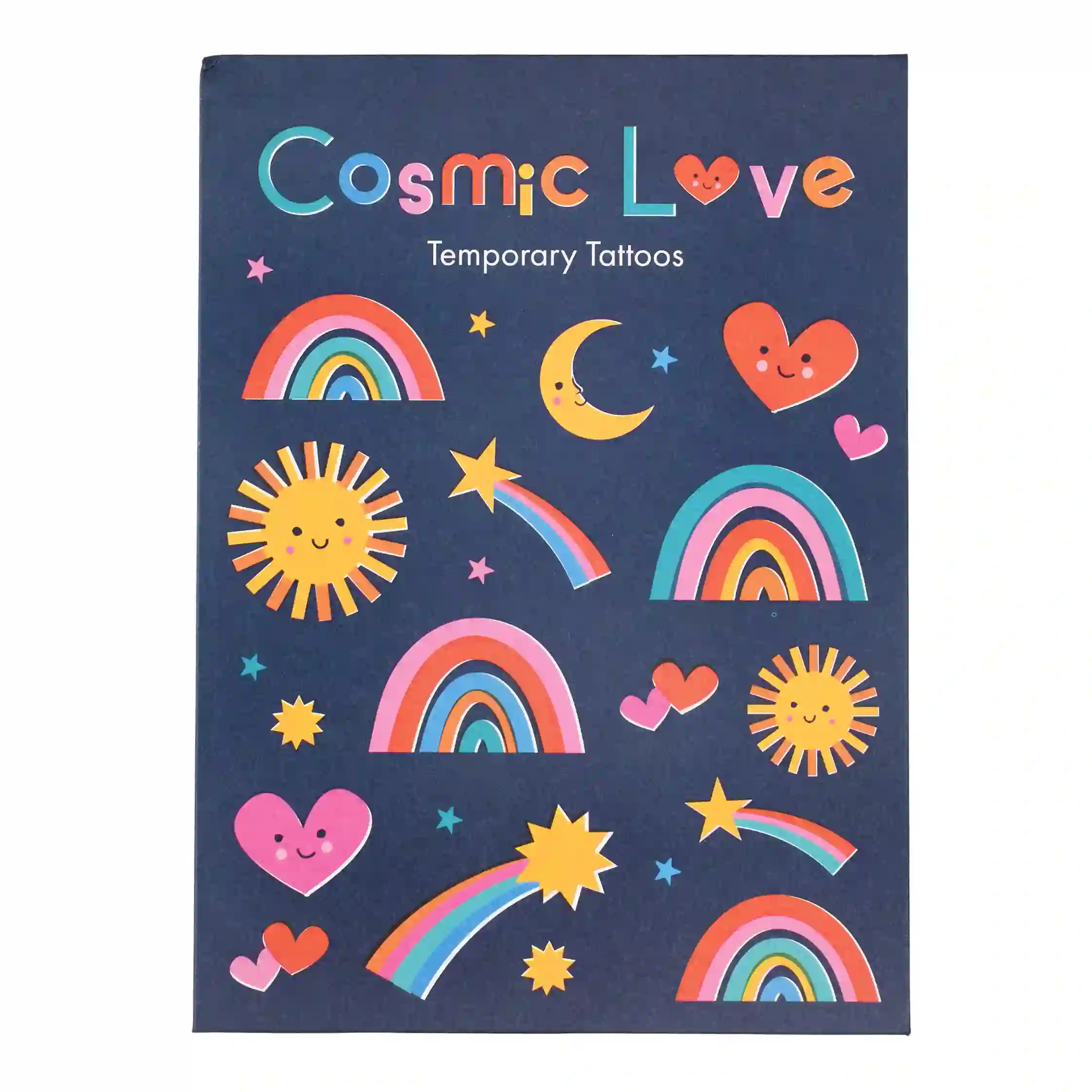 Tattoos "Cosmic Love", Regenbogen, Sonne...