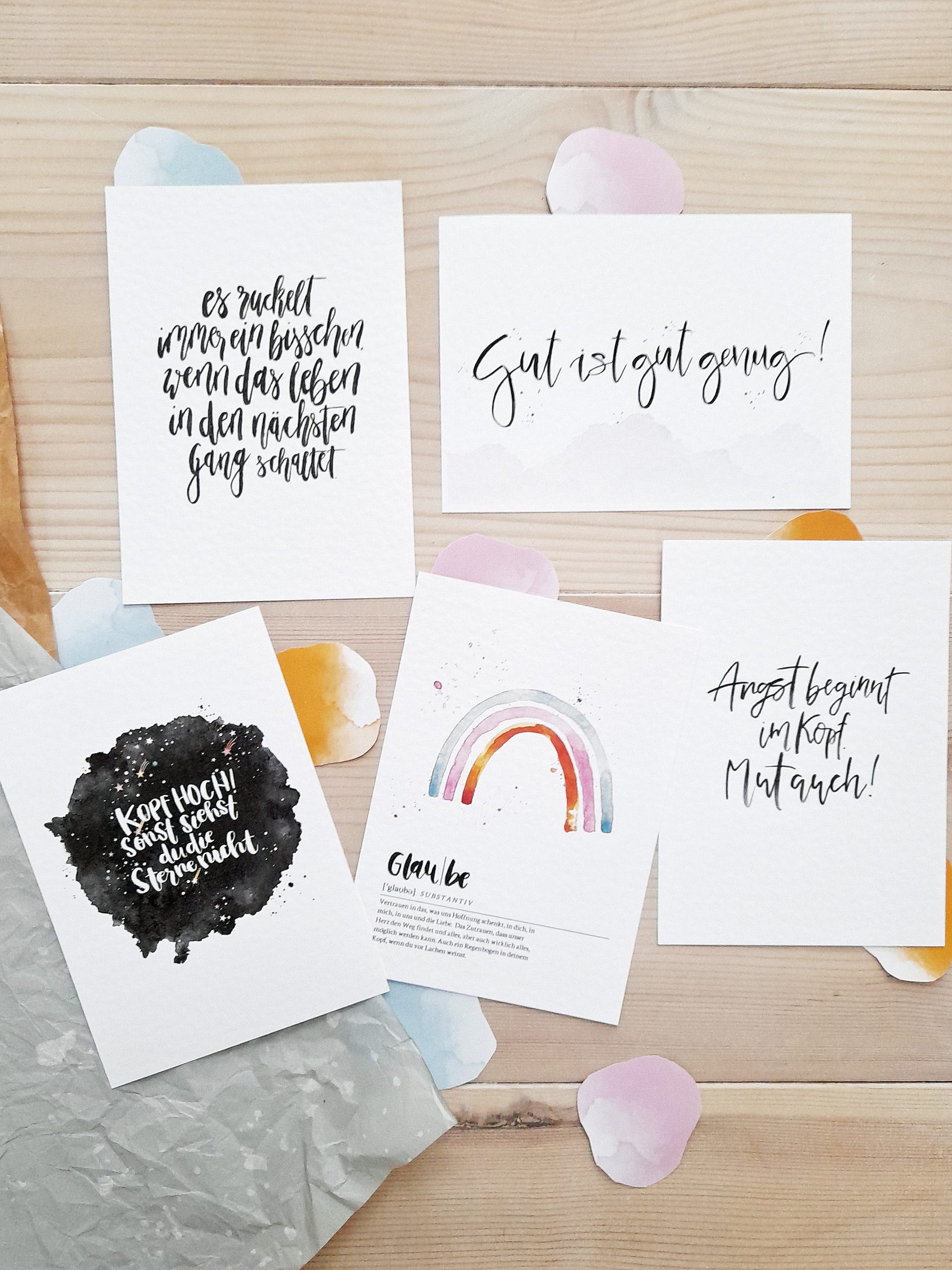 Postkarte "Regenbogen - Glaube"
