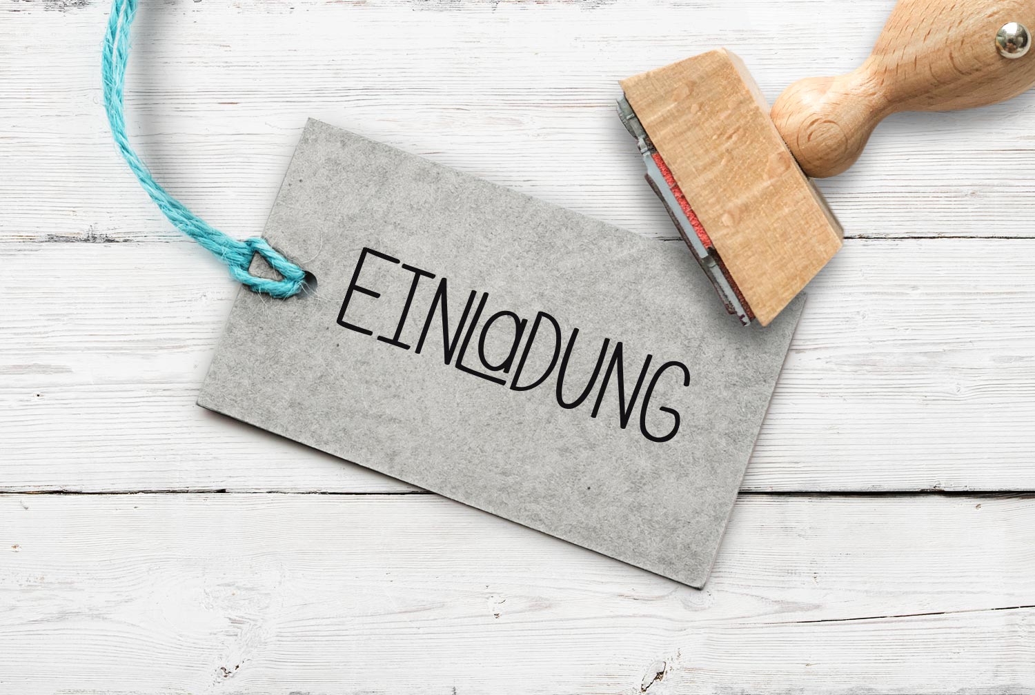 Stempel "Einladung", 55 mm