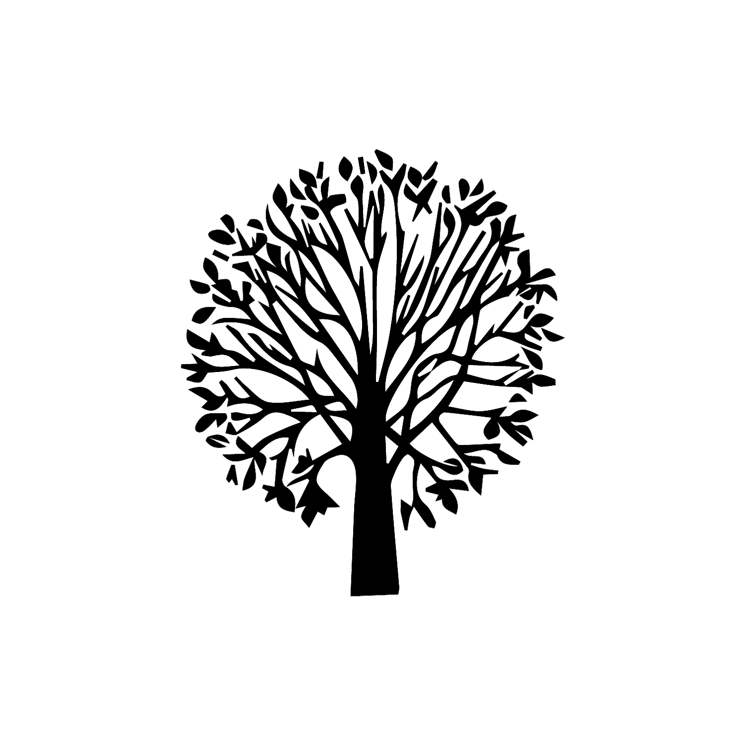 Abdruck Stempel Baum, 35 mm