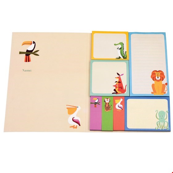 Notizzettel Set Tiere "Colourful Creatures"
