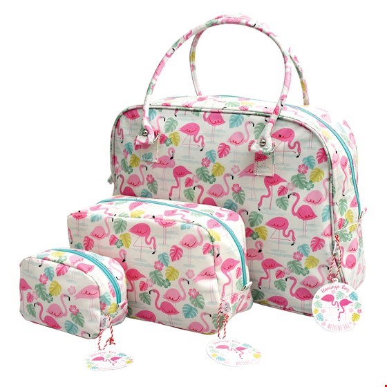 Kosmetiktäschchen, "Flamingo bay"