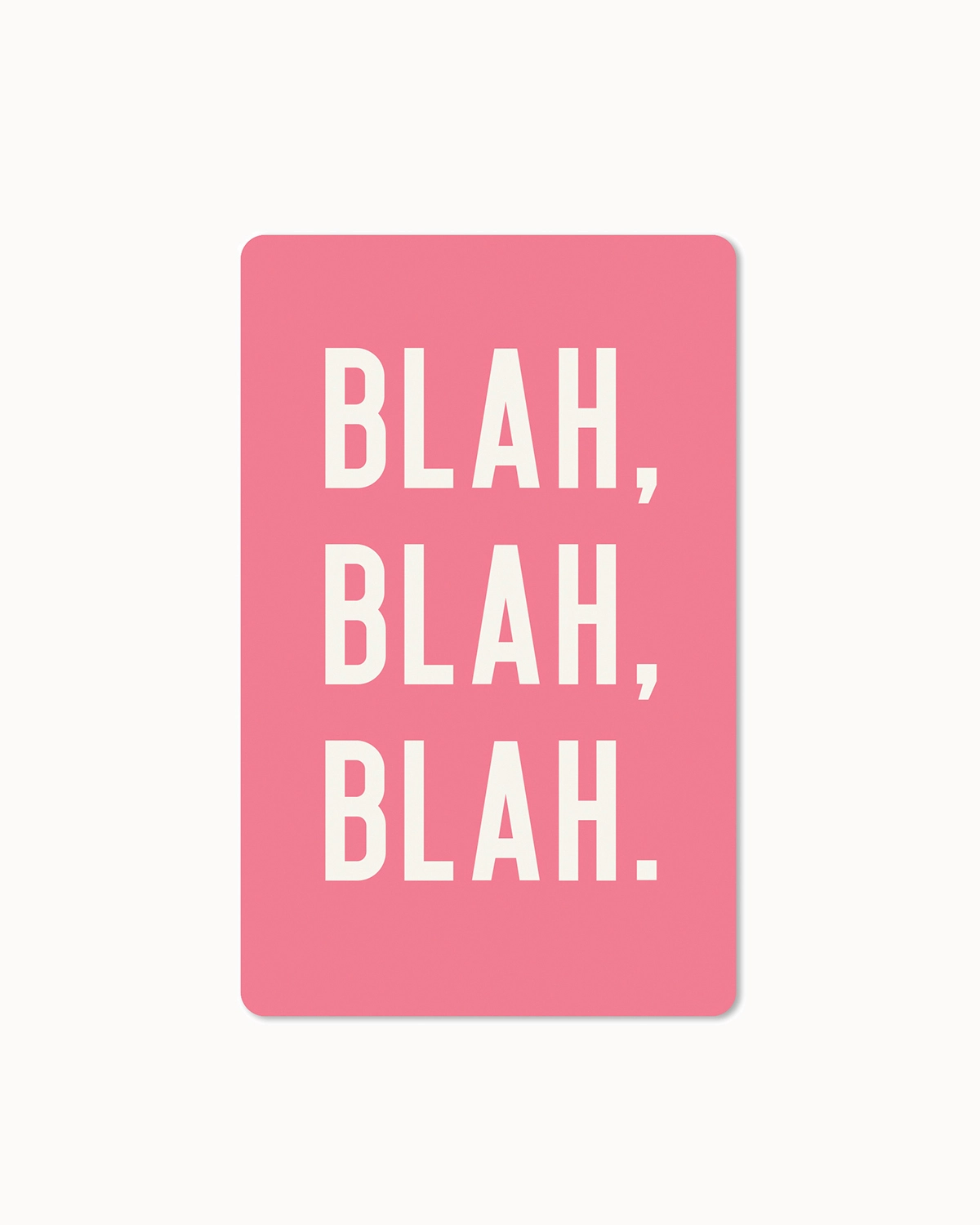 Postkarte "Blah, Blah, Blah."
