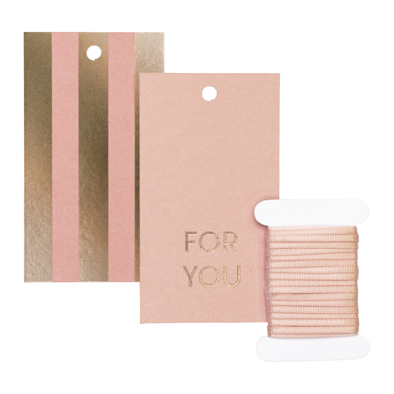 STEWO Geschenkanhänger-Set "Uni Pure", rosa dunkel