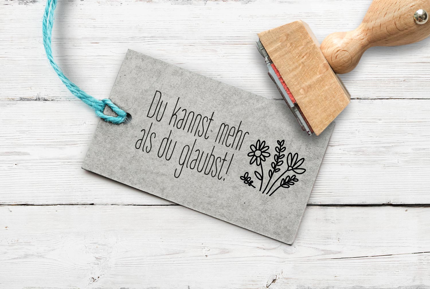 Stempel "Du kannst mehr als du glaubst", 50 mm