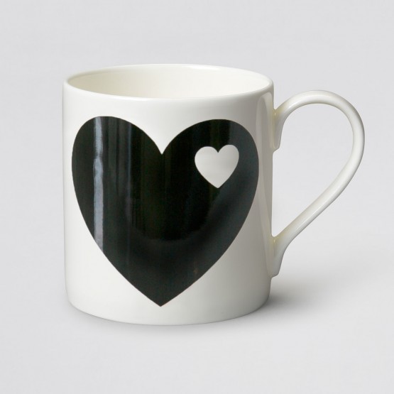 byGraziela Tasse/Becher Herz schwarz