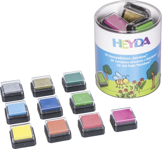Stempelkissen-Set, Rainbow 10 Stück