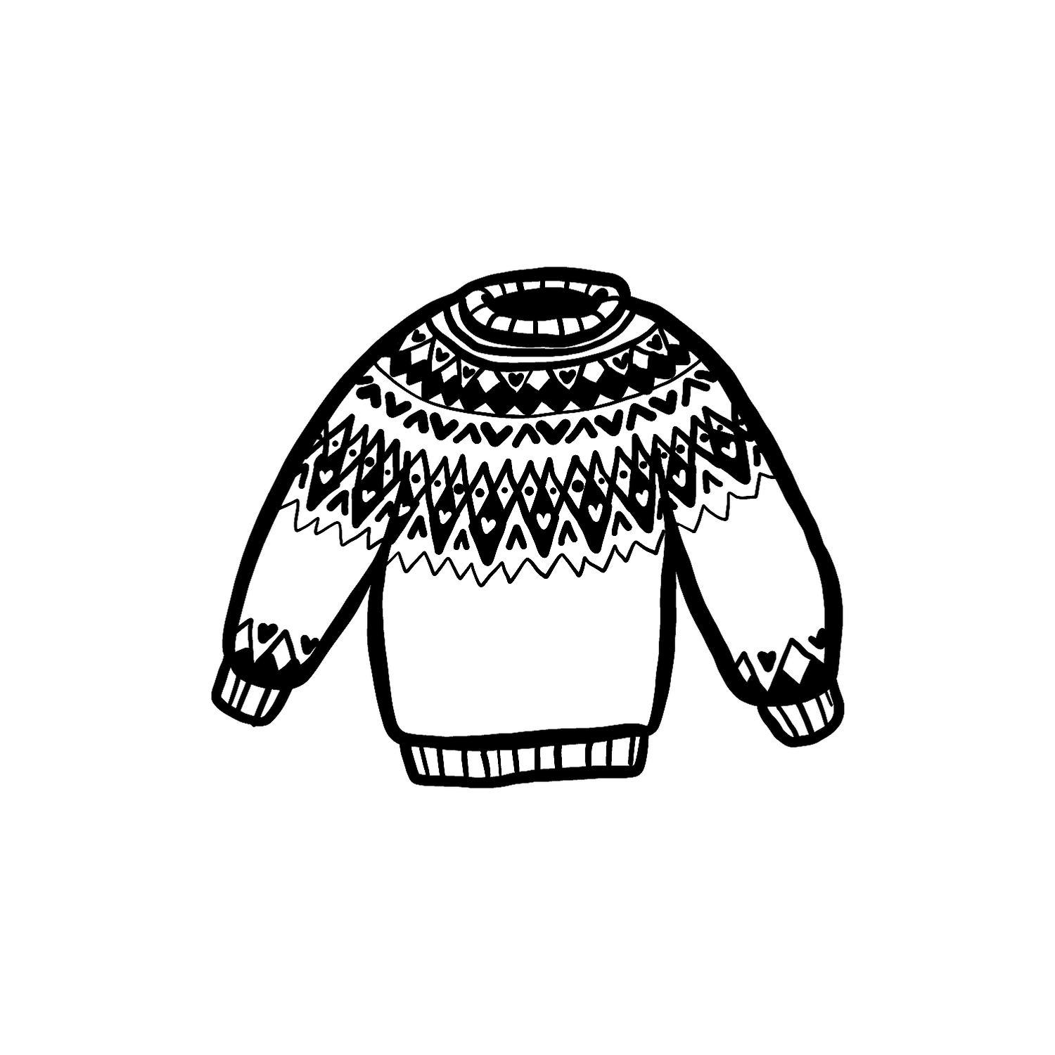 Abdruck Stempel Norwegerpullover, 35 mm
