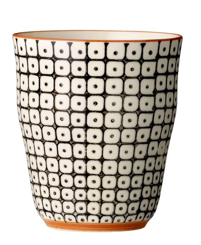Tasse/Becher von Bloomingville aus Steingut "Carla", schwarz