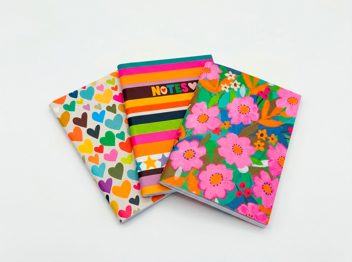 Notizhefte/-bücher, 3er Set, A6