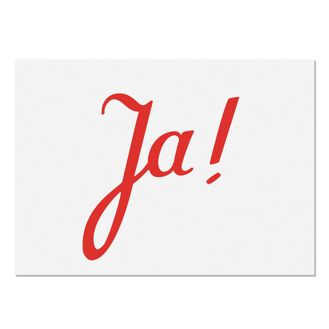 krima&isa Postkarte "Ja!"