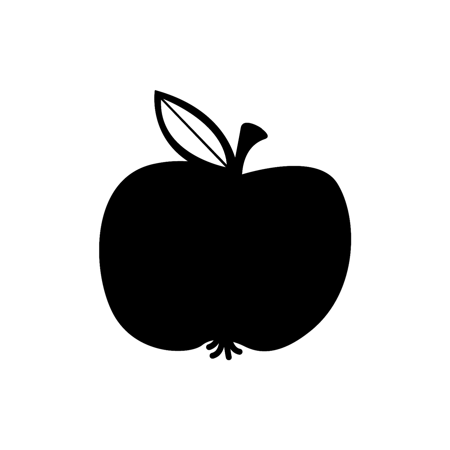 Abdruck Stempel Apfel, 35 mm