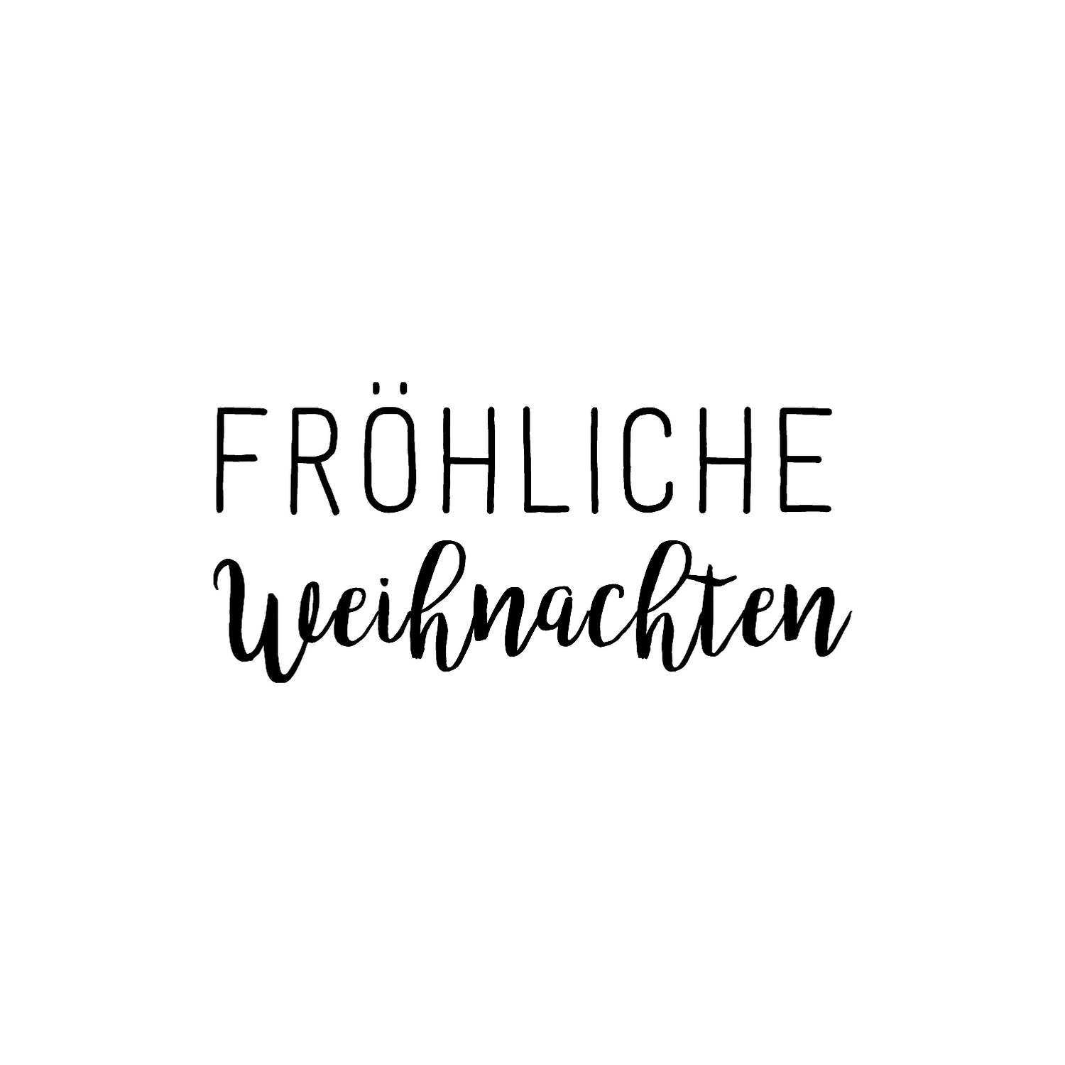 Abdruck Stempel "Fröhliche Weihnachten" 25 mm