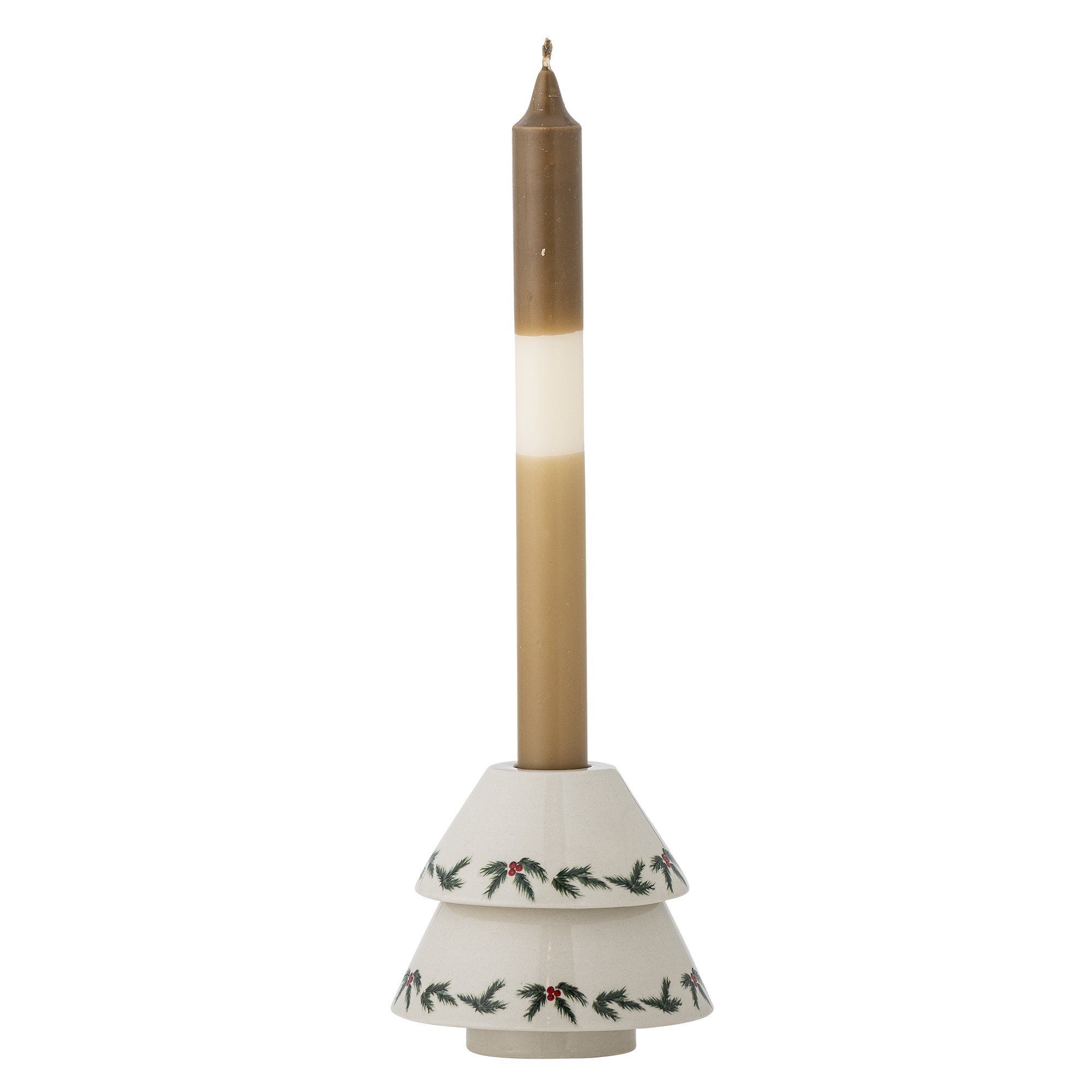 Kerzenständer von Bloomingville, Tannenbaum-Form, Steingut