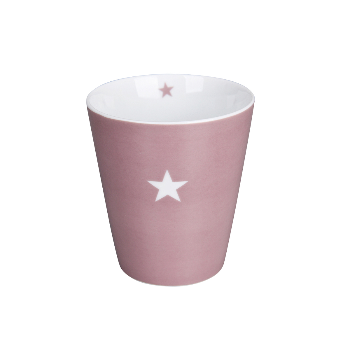 Tasse altrosa, Stern, Happy mug