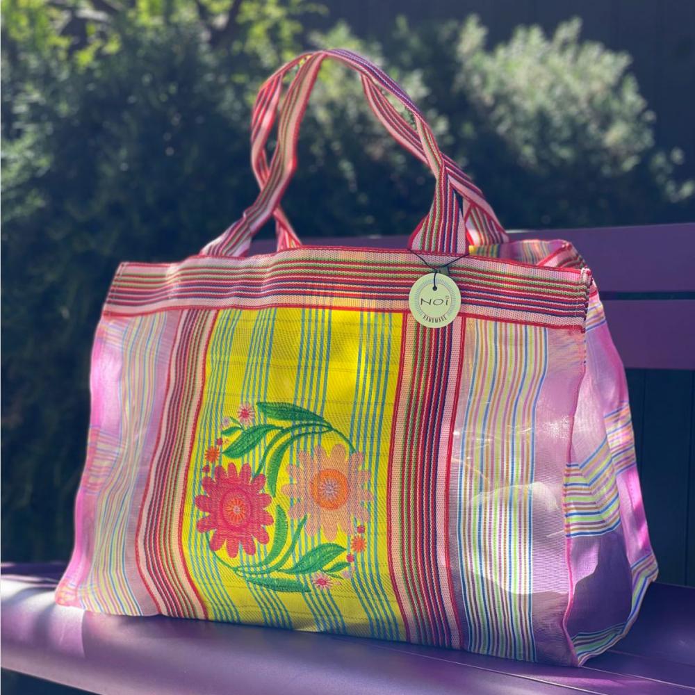 Tasche/Shopper XL "Yin flower"