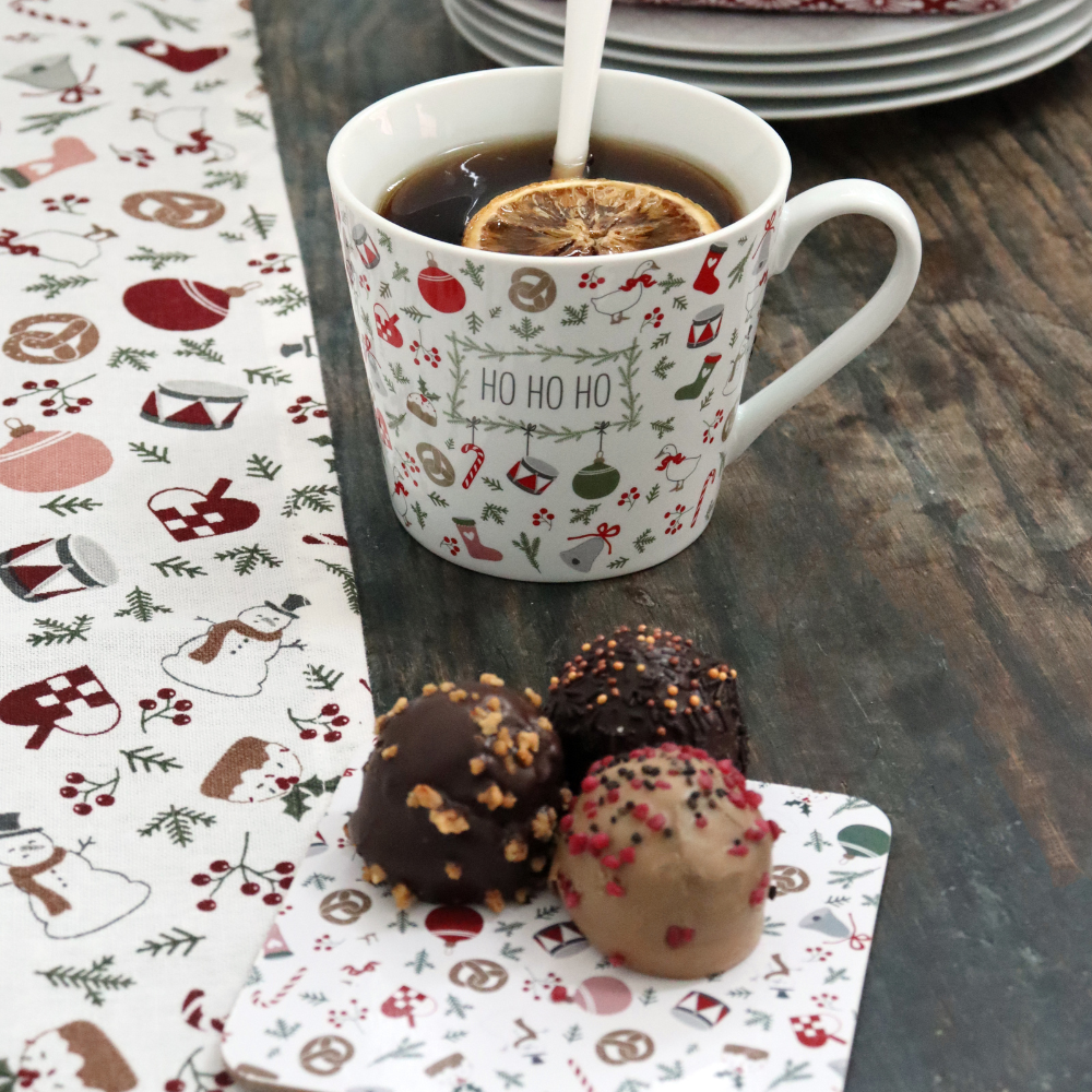 Geschirrtuch, "Christmas allover" Weihnachts-Motive