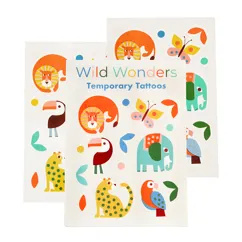 Tattoos "wild wonders", bunte Tiere