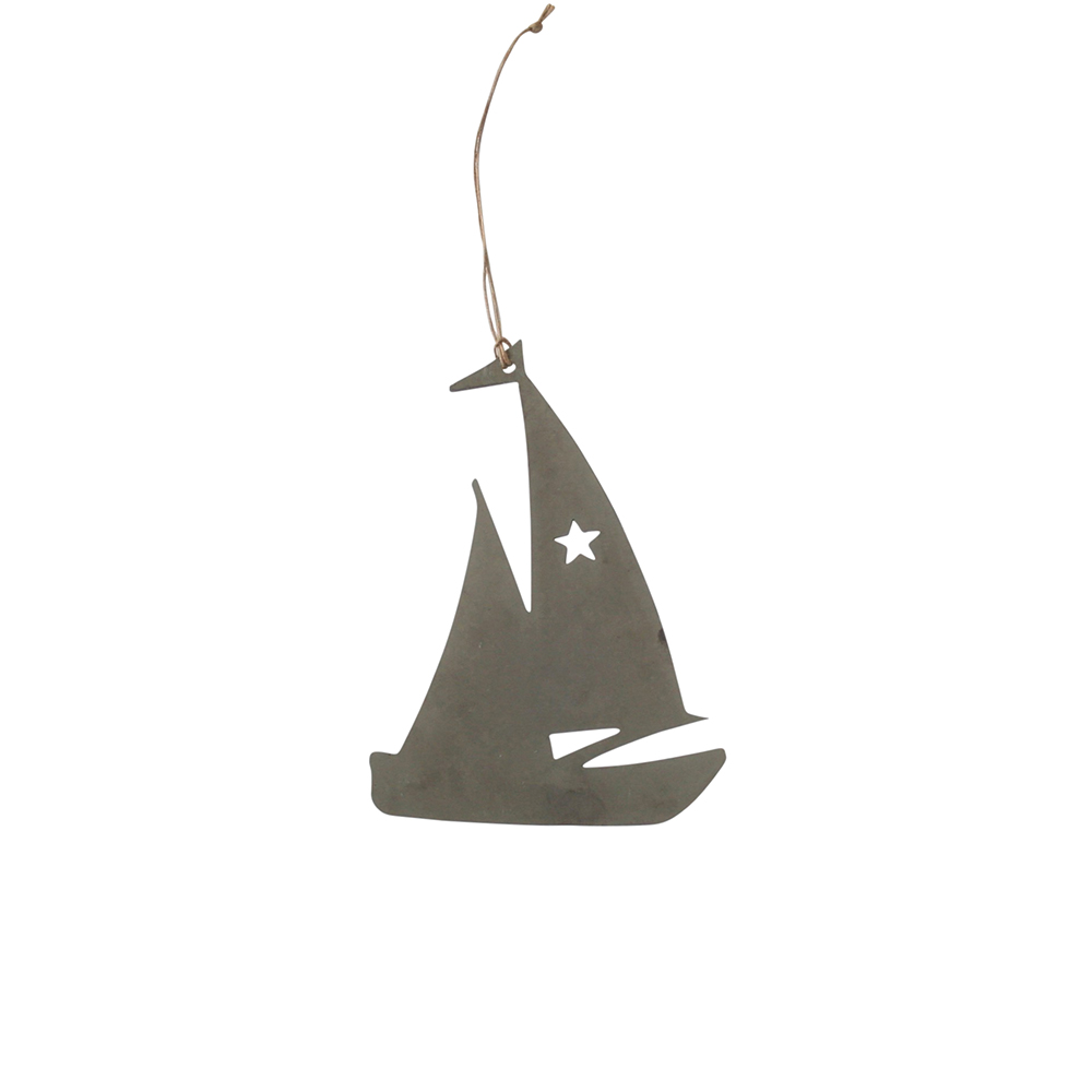 Anhänger von Krasilnikoff aus Zink, "Segelboot"
