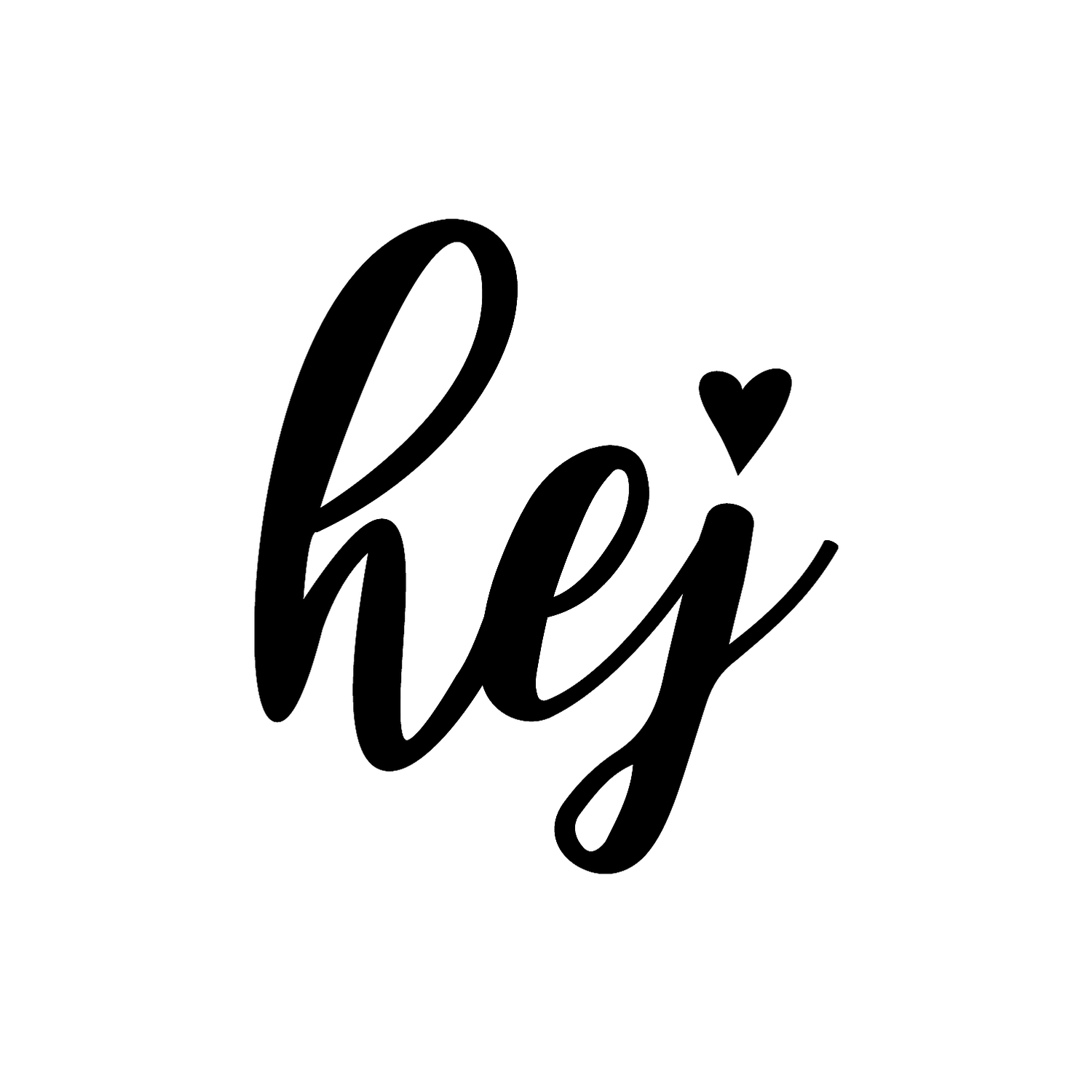 Abdruck Stempel "hej", 80 mm