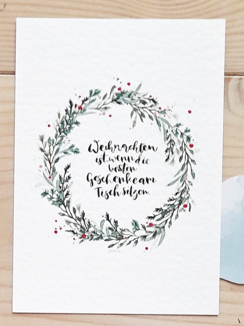 Postkarte "Weihnachten ist...."