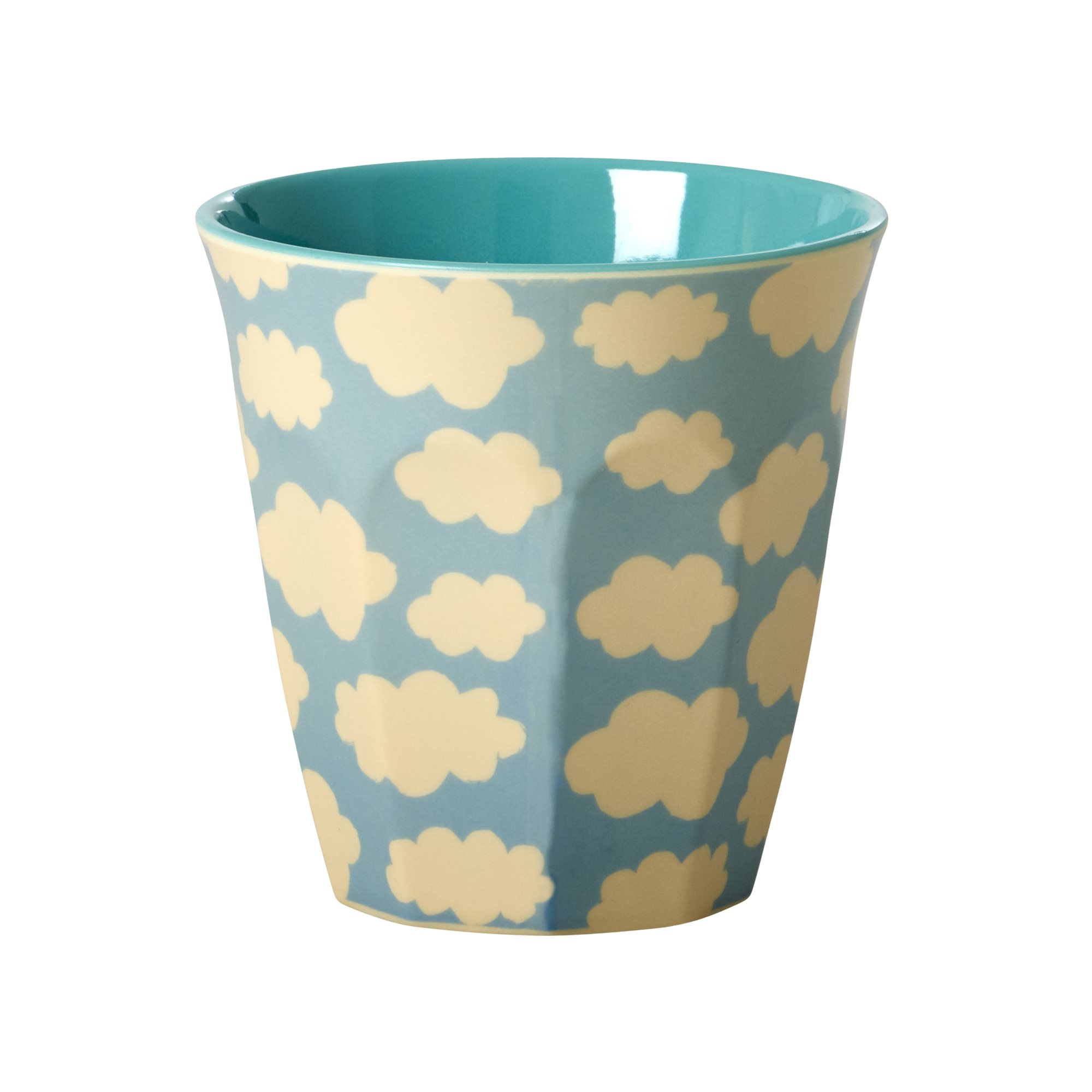 Becher Wolken hellblau (Personalisierung möglich)
