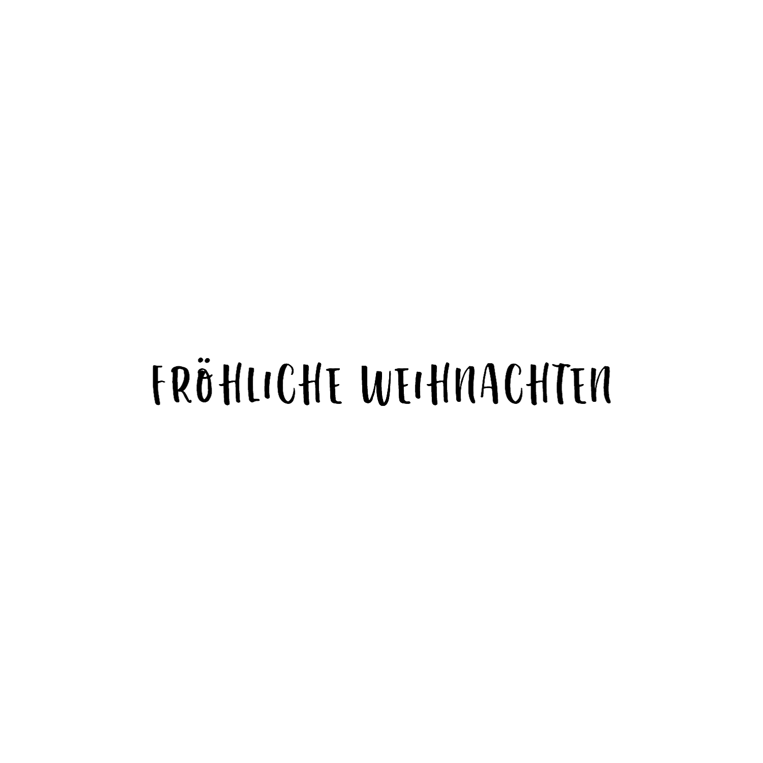 Abdruck Stempel "Fröhliche Weihnachten" 65 mm