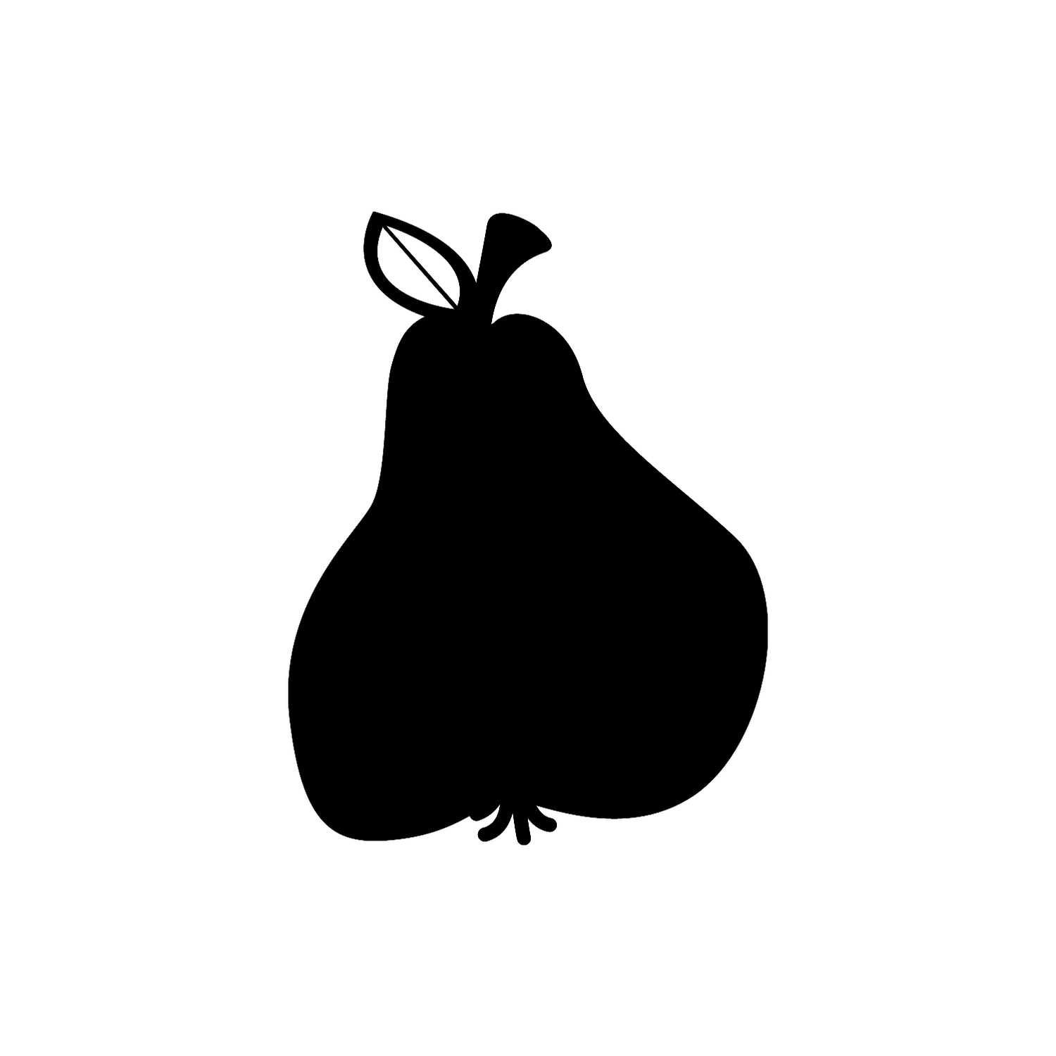 Abdruck Stempel Birne, 35 mm