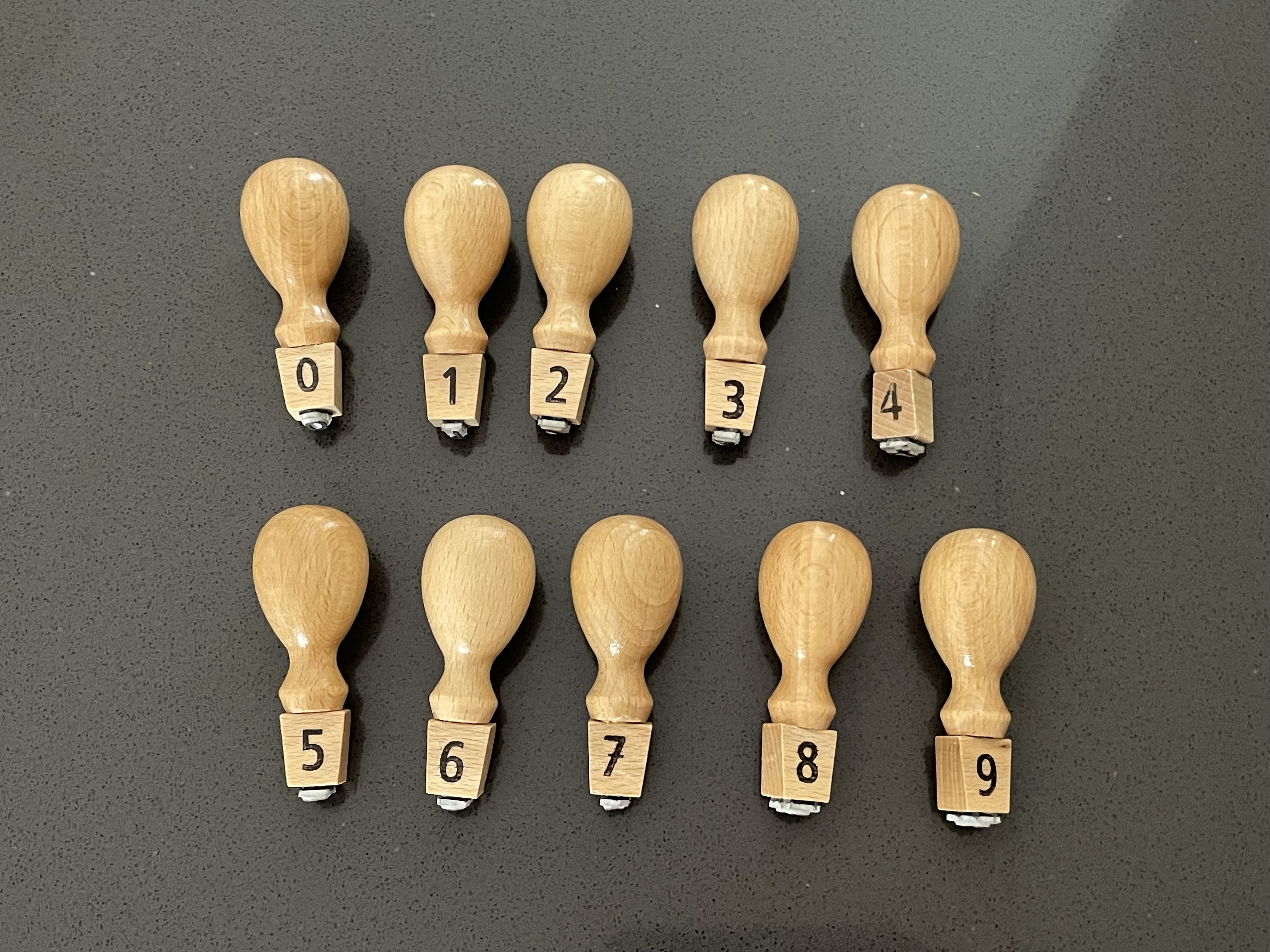 Stempel-Set Zahlen 0-9