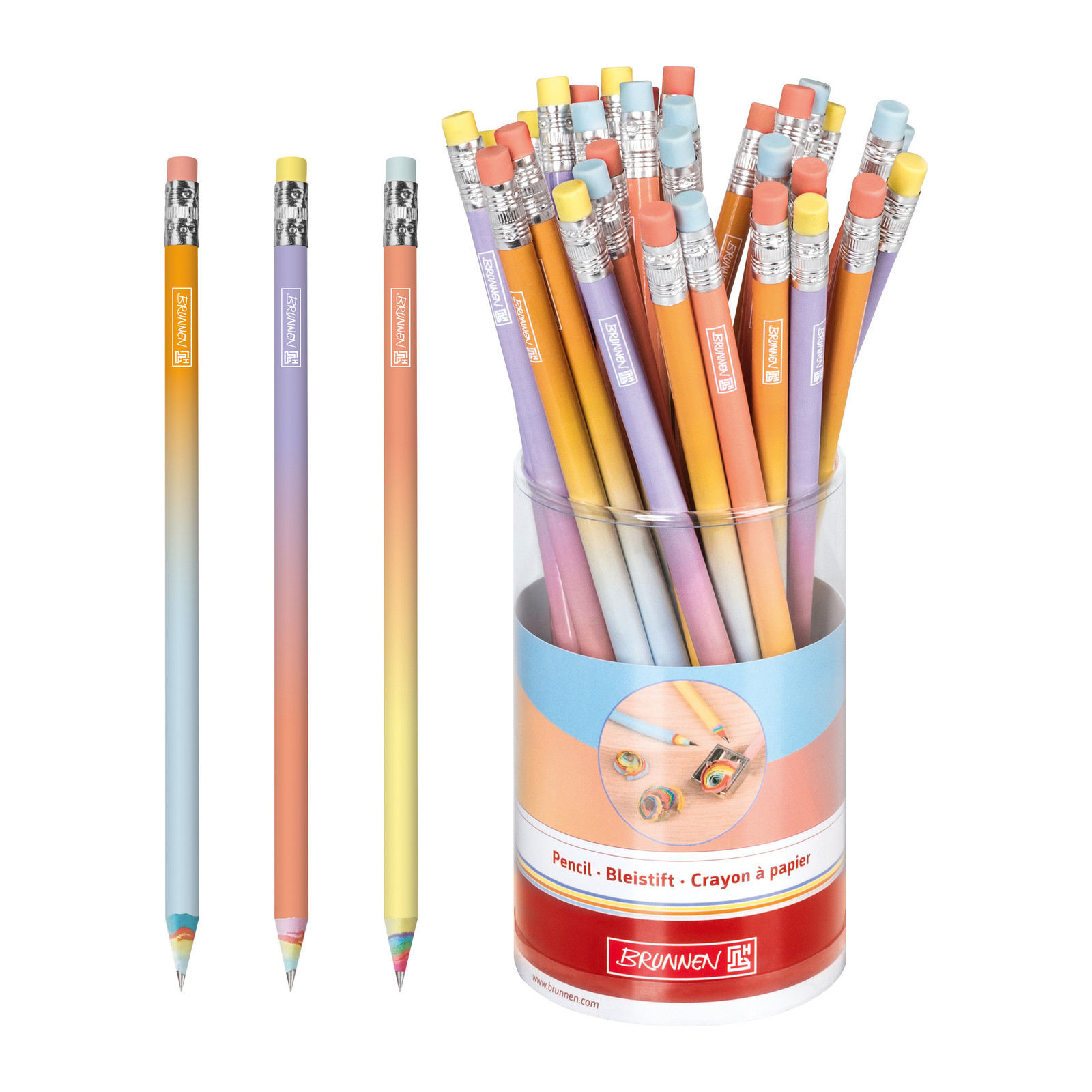 BRUNNEN Bleistift "Rainbow Paper" pastell