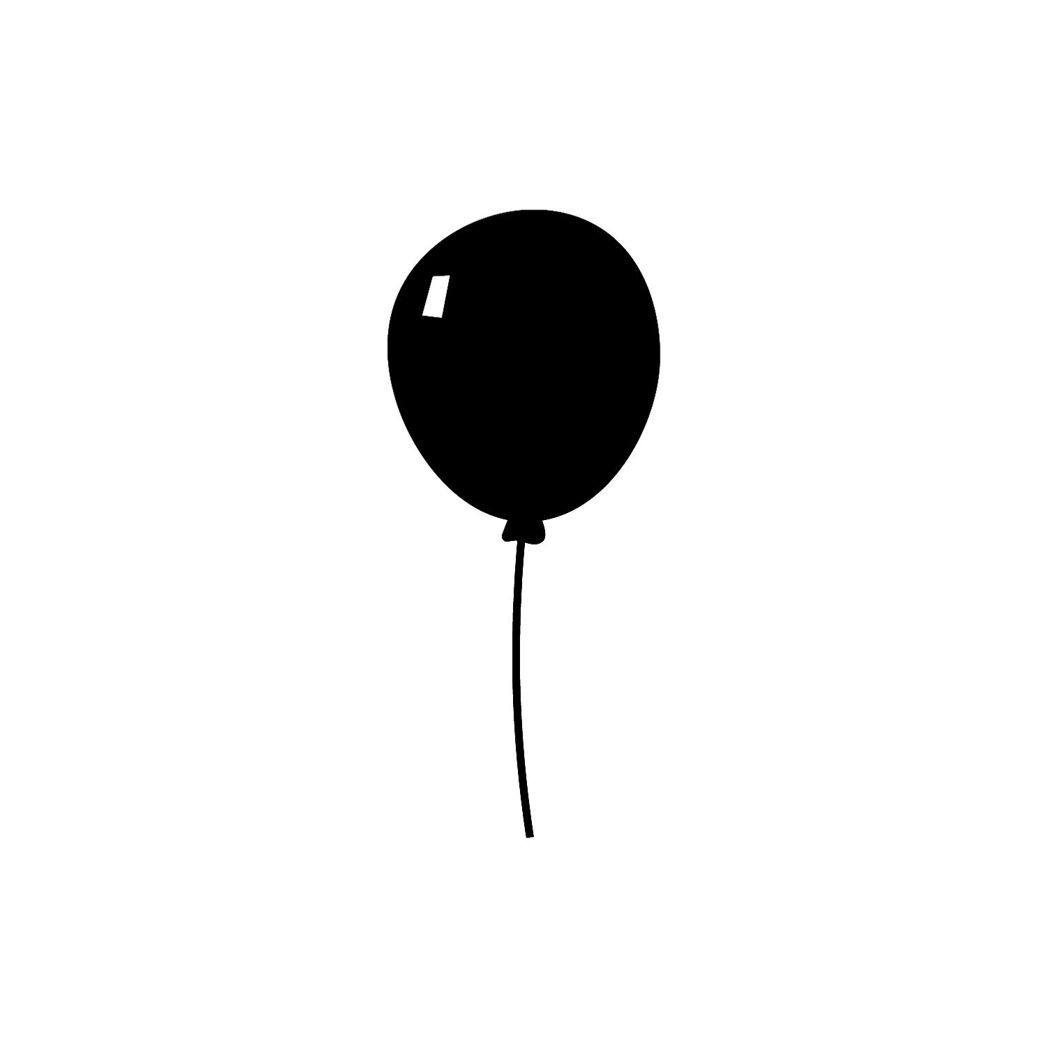Abdruck Stempel Luftballon 1, 35 mm