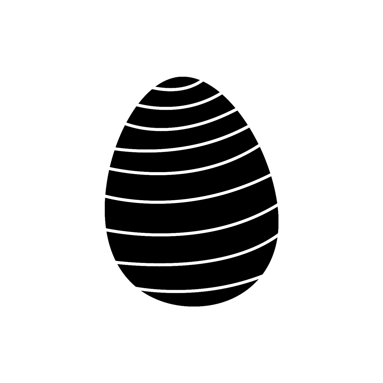 Abdruck Stempel Osterei Streifen, 35 mm