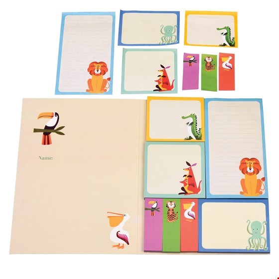 Notizzettel Set Tiere "Colourful Creatures"