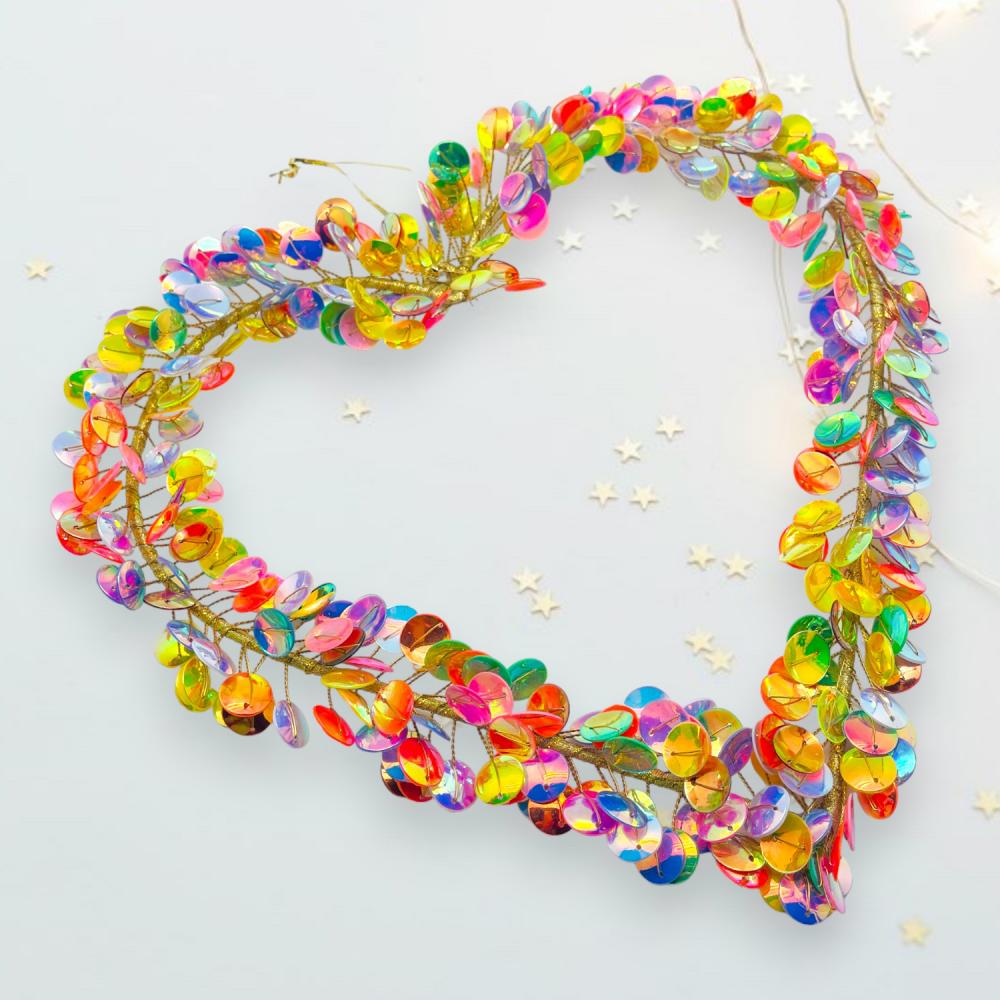 Anhänger Funkel Heart/Herz L multi sparkle, bunt