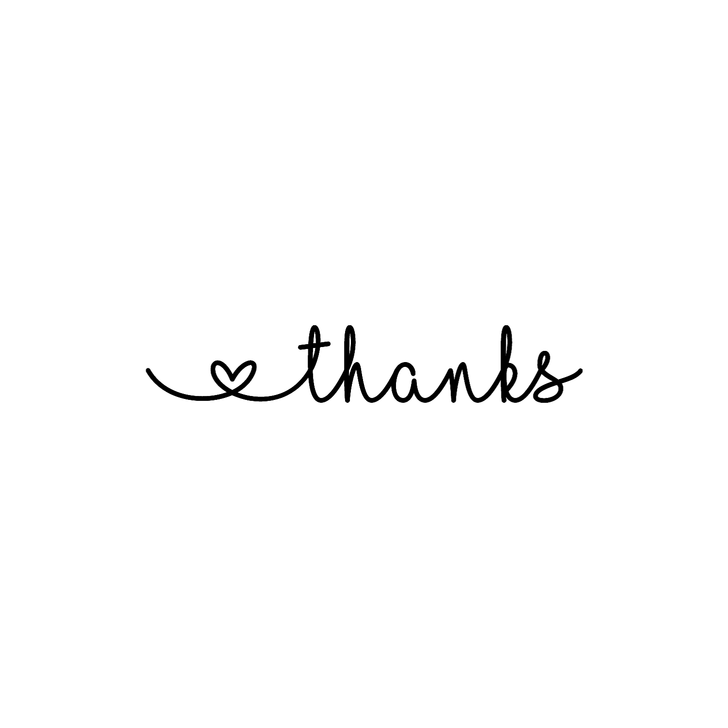 Abdruck Stempel thanks, 70 mm