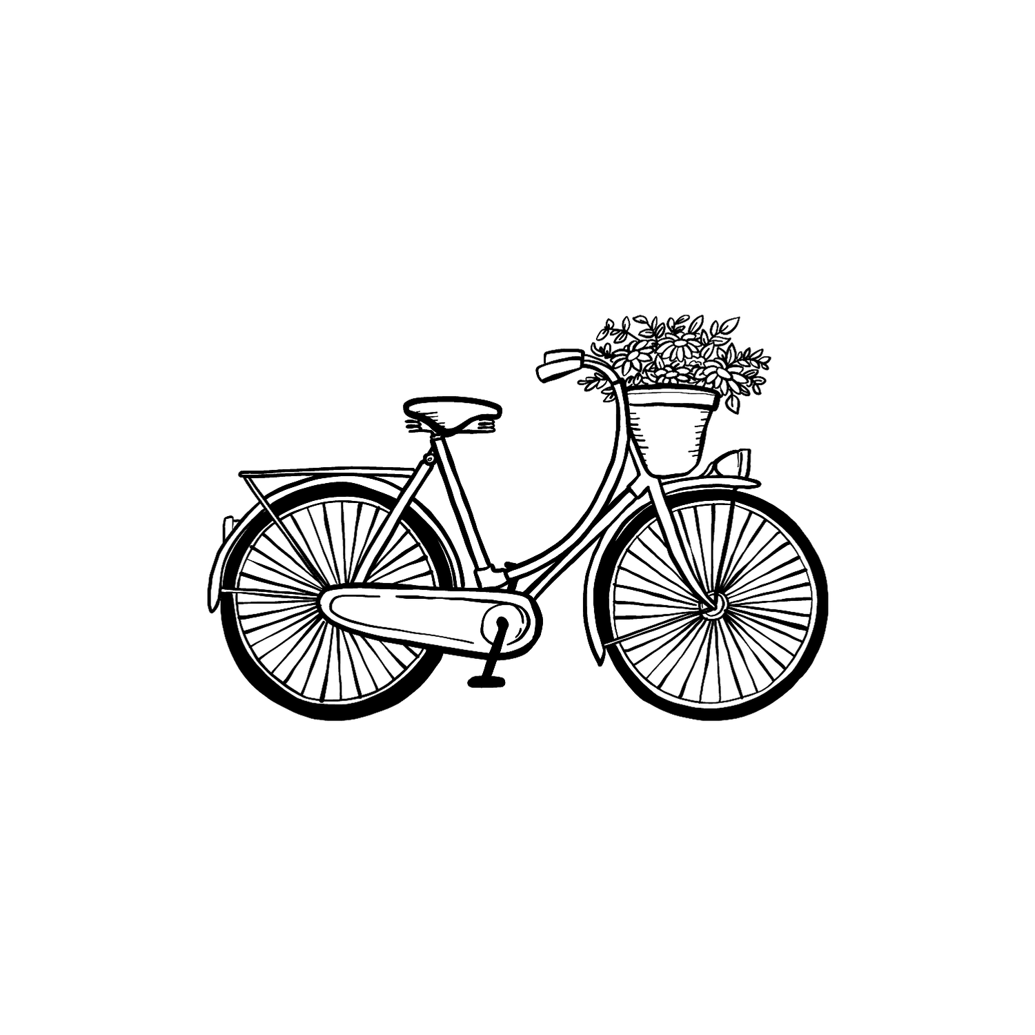 Abdruck Stempel Fahrrad, 35 mm