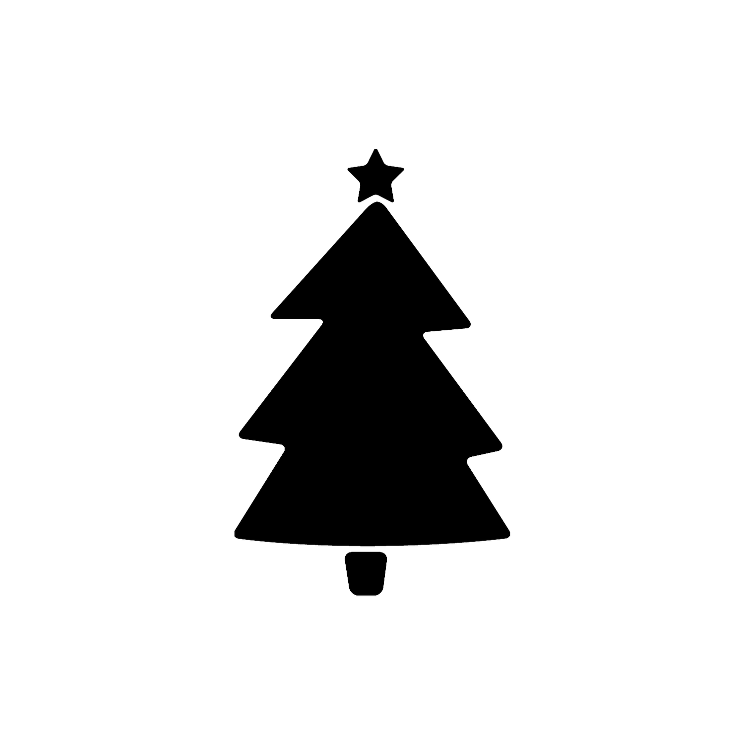 Abdruck Stempel Tannenbaum 3, 12 mm