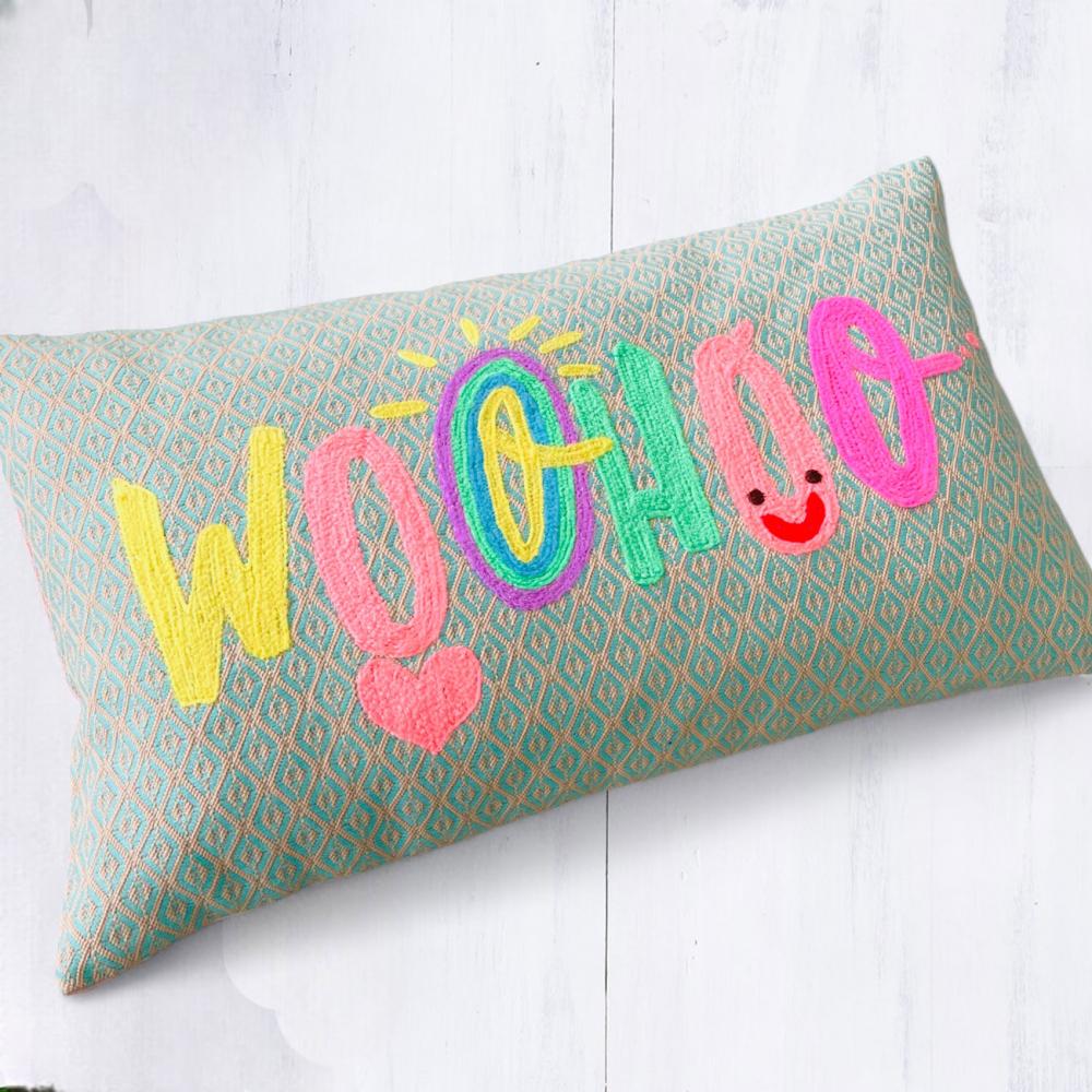 Kissen "Woohoo"