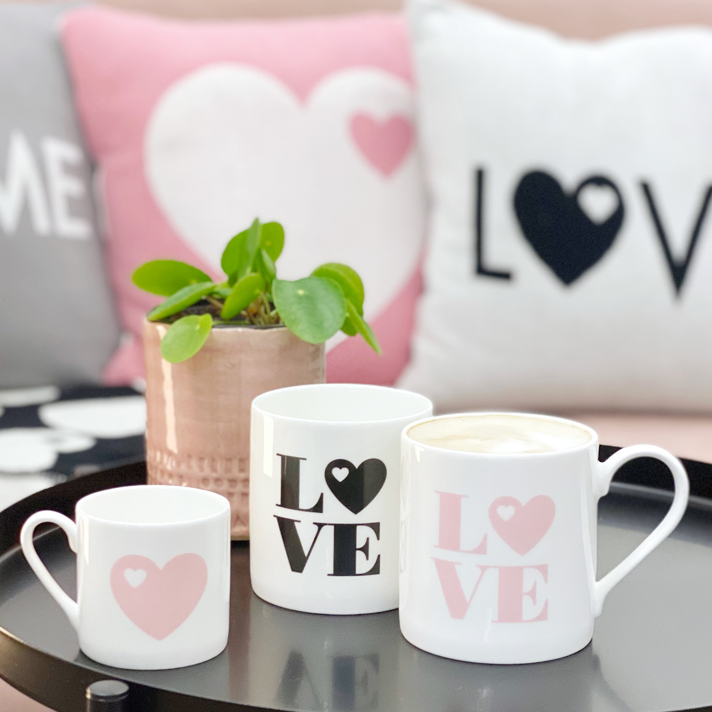 byGraziela Tasse/Becher Love, schwarz