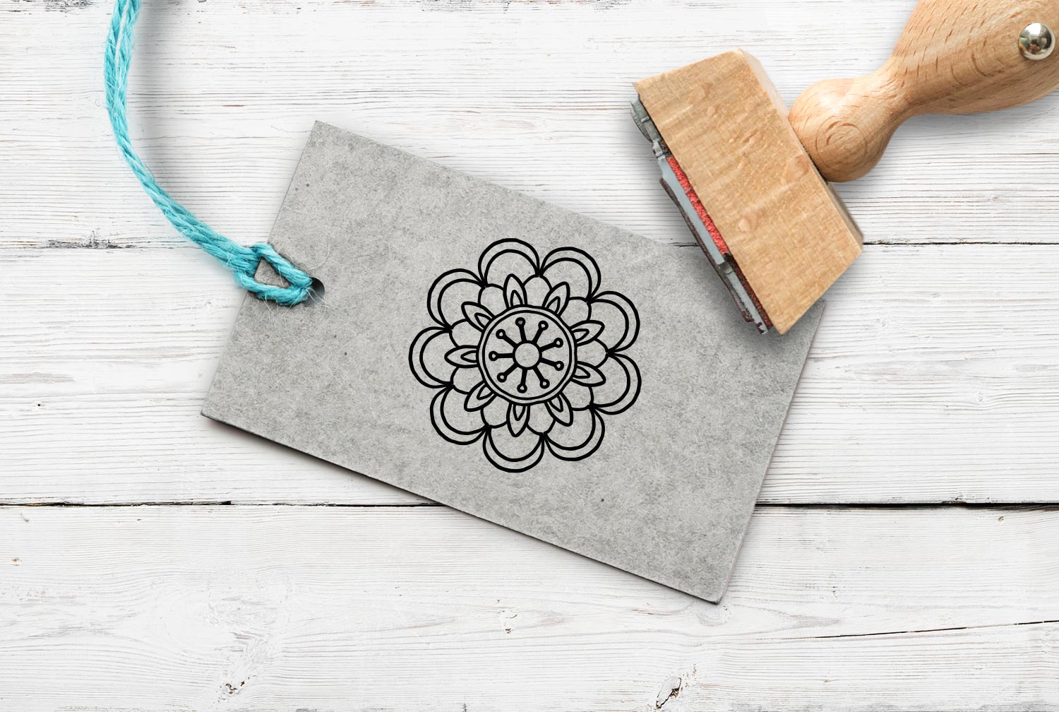 Stempel Blume/Mandala 2, 35 mm