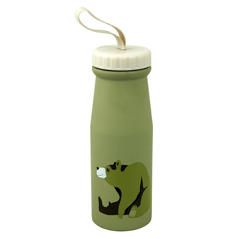 Thermoskanne/Flasche, Bär grün