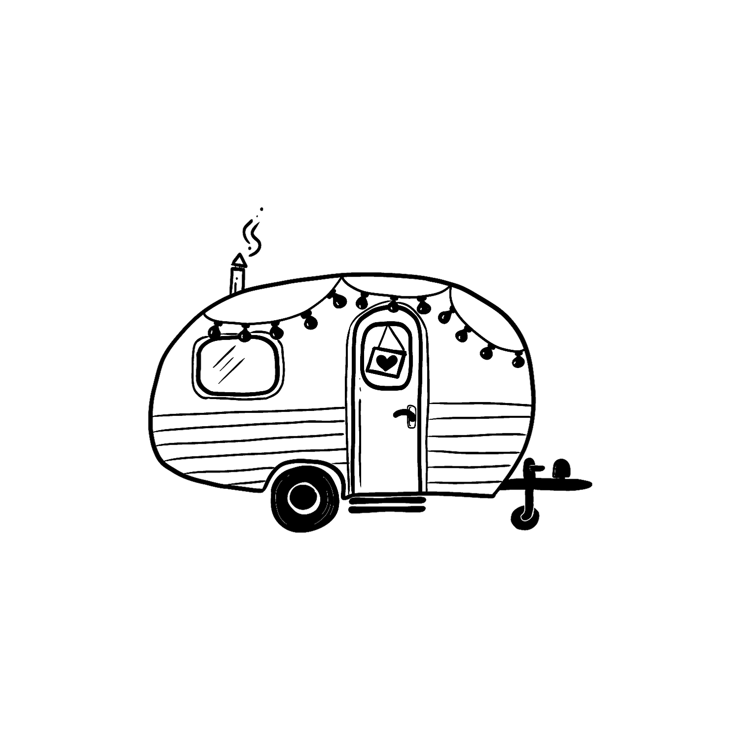 Abdruck Stempel Camper, 35 mm