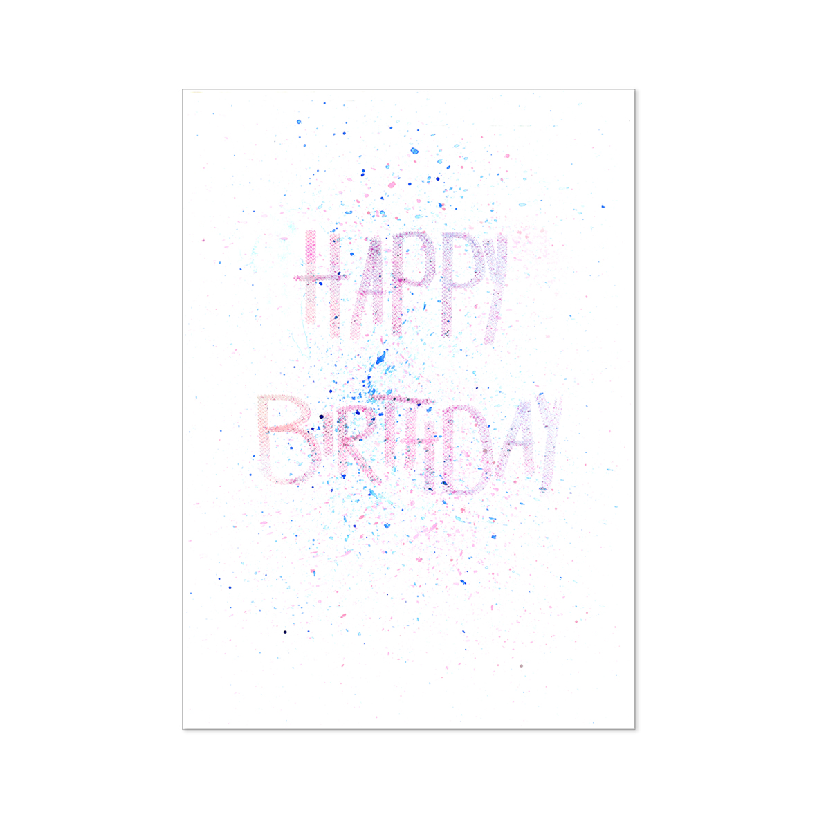 Postkarte "Happy Birthday Dots"