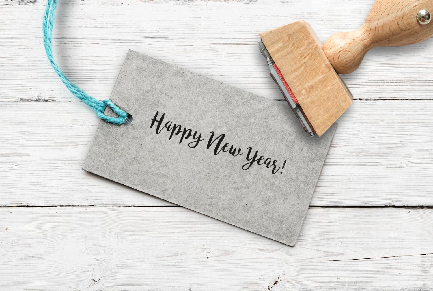 Stempel "Happy New Year" 42 mm