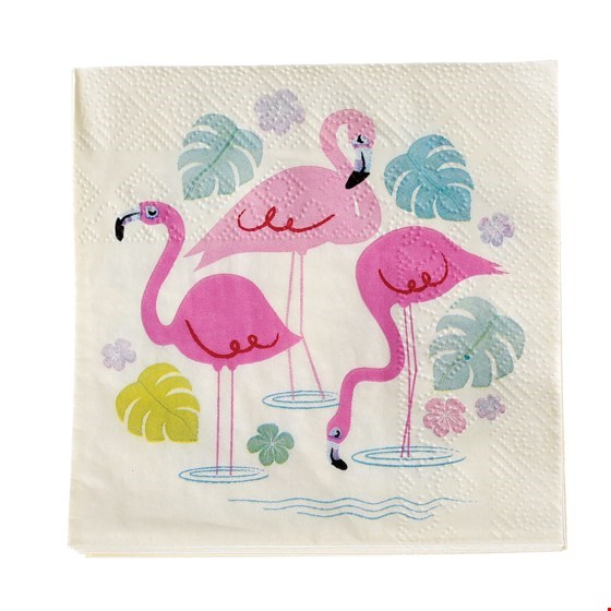 Servietten Flamingos "Flamingo Bay", klein