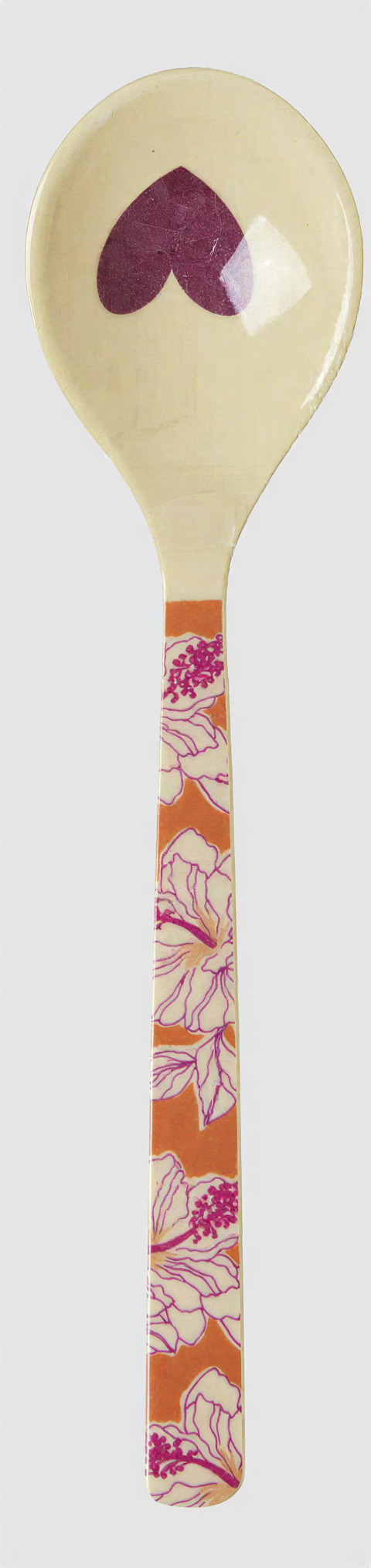 Teelöffel, "Hibiskus orange" mit Herz