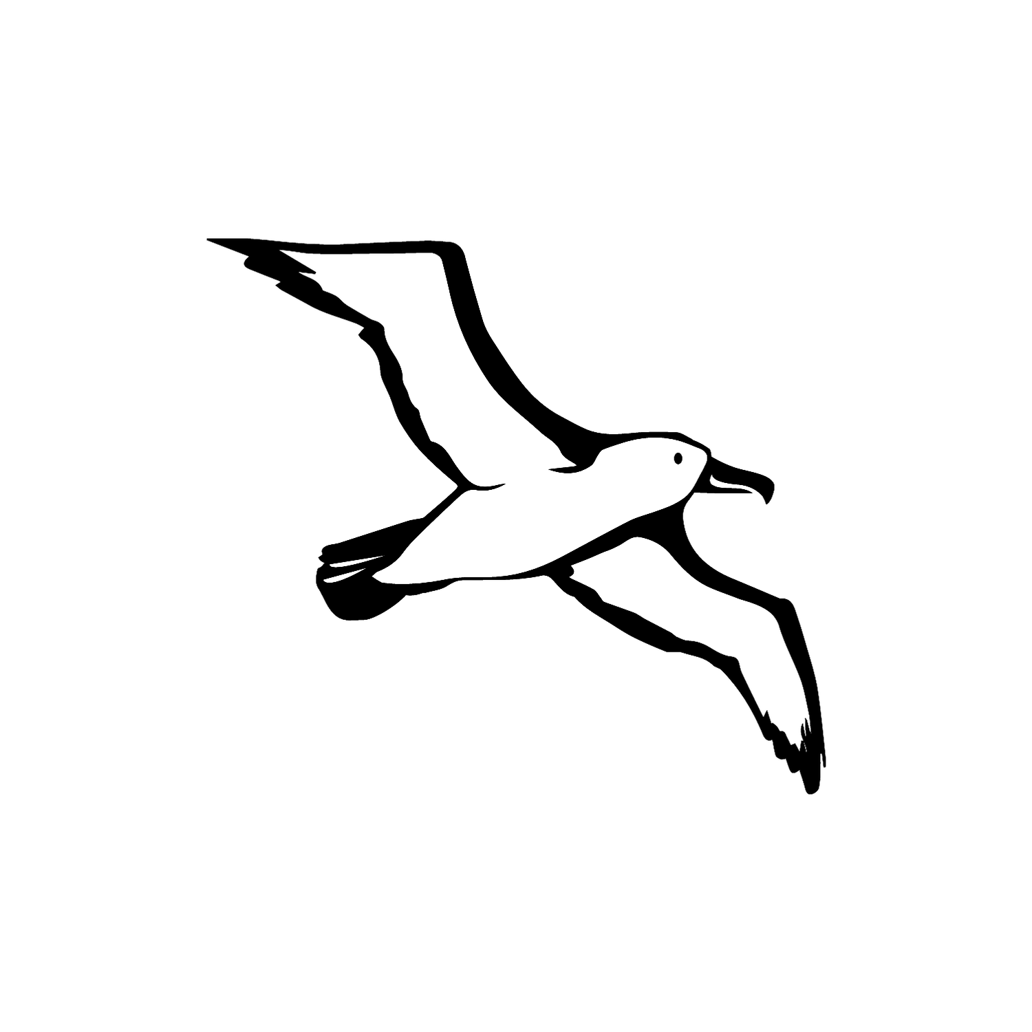 Abdruck Stempel Albatros/Möwe, 35 mm