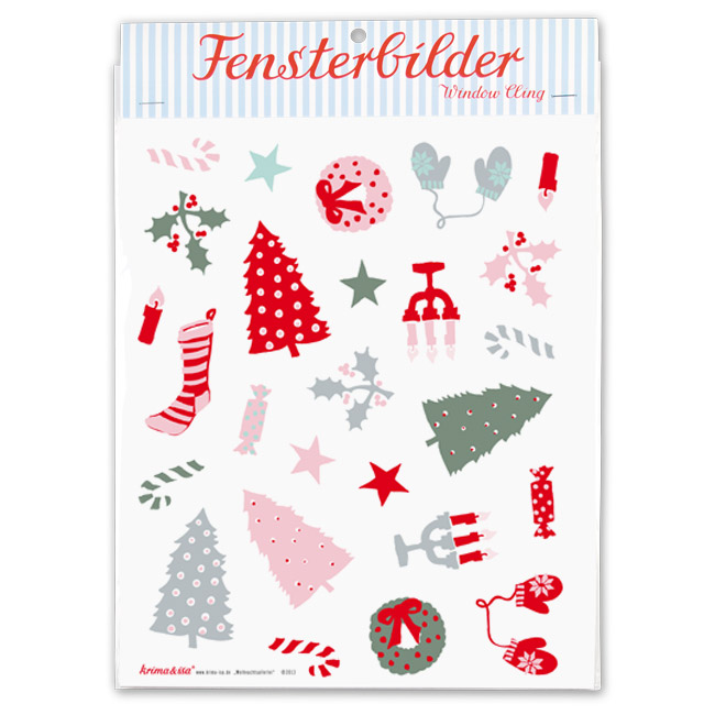 krima&isa Fensterbilder Weihnachtsallerlei